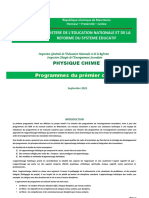 Programme PC Prémier Cycle