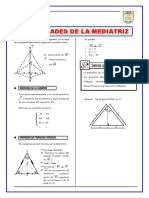 Ejercicios de Las Propiedades de La Mediatriz para Segundo de Secundaria