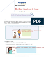 Tutoría Identifico Situaciones de Riesgo