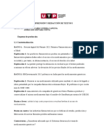 Semana 06 - Tema 01 Tarea - Redacción Preliminar de Un Texto Argumentativo para La PC1