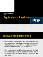 Equivalence Partitioning