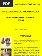 Tema I y Ii de Derecho Registral y Notarial - 2022 - Ucv.