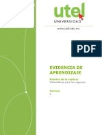 Matemáticas para Los Negocios - Semana 2 - P.