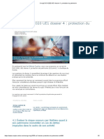 Corrigé DCG 2020 UE1 Dossier 4 - Protection Du Patrimoine