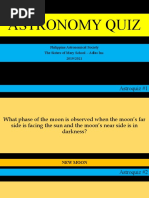 Astronomy Quiz