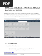 Manage Business Partner Master Data