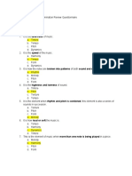 Grade 10 First Quarter Examination Review Questionnaire