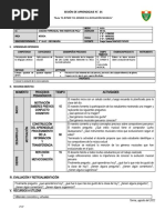 3-Sesión de Aprendizaje 2 - 3° Sec