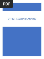 OTHM - Lesson Planning ACK00025-05-22