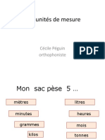 Les Unités de Mesure