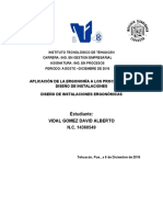 Aplicación de La Ergonomía A Los Procesos y El Diseño de Instalaciones