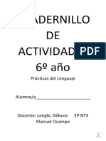 Cuadernillo de Actividade Sexto