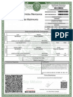 Estados Unidos Mexicanos Acta de Matrimonio: Datos de Las Personas Contrayentes