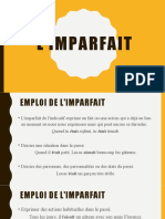 L'imparfait