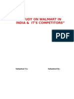 Study On Walmart in India It's Competitors"