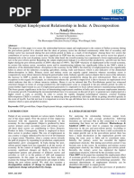 .Output Employment Relationship in India A Decomposition Analysis