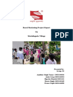 Rural Marketing Project Report