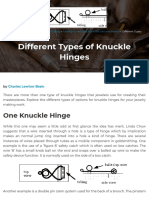 Different Types of Knuckle Hinges 