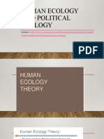 POWERPOINT3 - Human Ecology and Politics