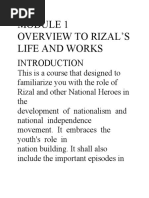 Rizal Chaper 1 To 12 Nursing