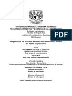 Integración de Los Procesos Naturales en La Formación y Práctica Del Diseño Arquitectónico