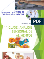 Clase Análisis Sensorial de Alimentos