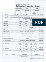 Certificado de Calibracion Medidor de Gases