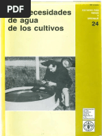 PDF Fao 24 Las Necesidades de Agua de Los Cultivos