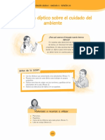 Leemos Un Díptico Sobre El Cuidado Del Ambiente - PDF Descargar Libre