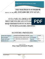 Documento Levantamiento de Requerimientos Sires