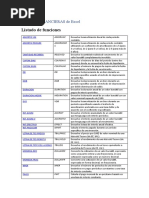 Funciones de Excel