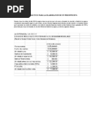 Caso Practico Elaboración de Un Presupuesto