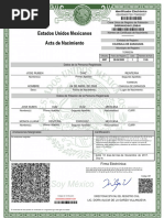 Acta - Nacimiento Formato