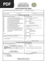 New Template of Application For Leave DTR