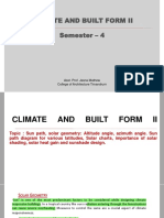 CLIMATE AND BUILT FORM II Module 2 A