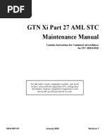 GTN Xi Part 27 Aml STC Maintenance Manual: Contains Instructions For Continued Airworthiness For STC SR02120SE