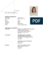 Maialee A. Yanez RESUME