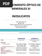 12-Reconocimiento de Minerales III-Inosilicatos