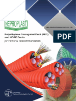 Polyethylene Corrugated Duct (PEC) and HDPE Ducts: For Power & Telecommunication