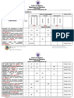 Earth and Life Science-Grade 11 (Table of Specification) - Yu, Welfredo Jr. Yu