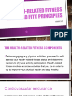 Health Related Fitness HRF and FITT Principles