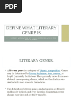 Define What Literary Genre Is