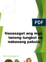 Nasasagot Ang Mga Tanong Sa Napakinggang Pabula-Hunyo 4 5