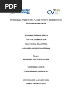 Entregable 3. Presentación, Plan de Proyecto Implementación de Programas Virtuales