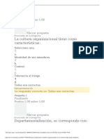 Examen 2 Estructura y Modelos Organizacionales en El Contexto Empresarial Actual