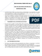 Informe Del Rol Del Estado e Historia de La Inversion en El Perú