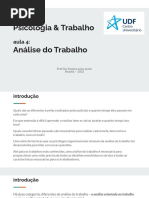 Análise Do Trabalho