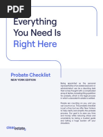 New York Probate Checklist