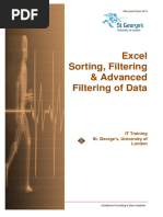 Excel Filtering and Advanced Filtering Manual