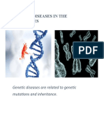 Genetic Diseases in The Philippines: Genetic Diseases Are Related To Genetic Mutations and Inheritance